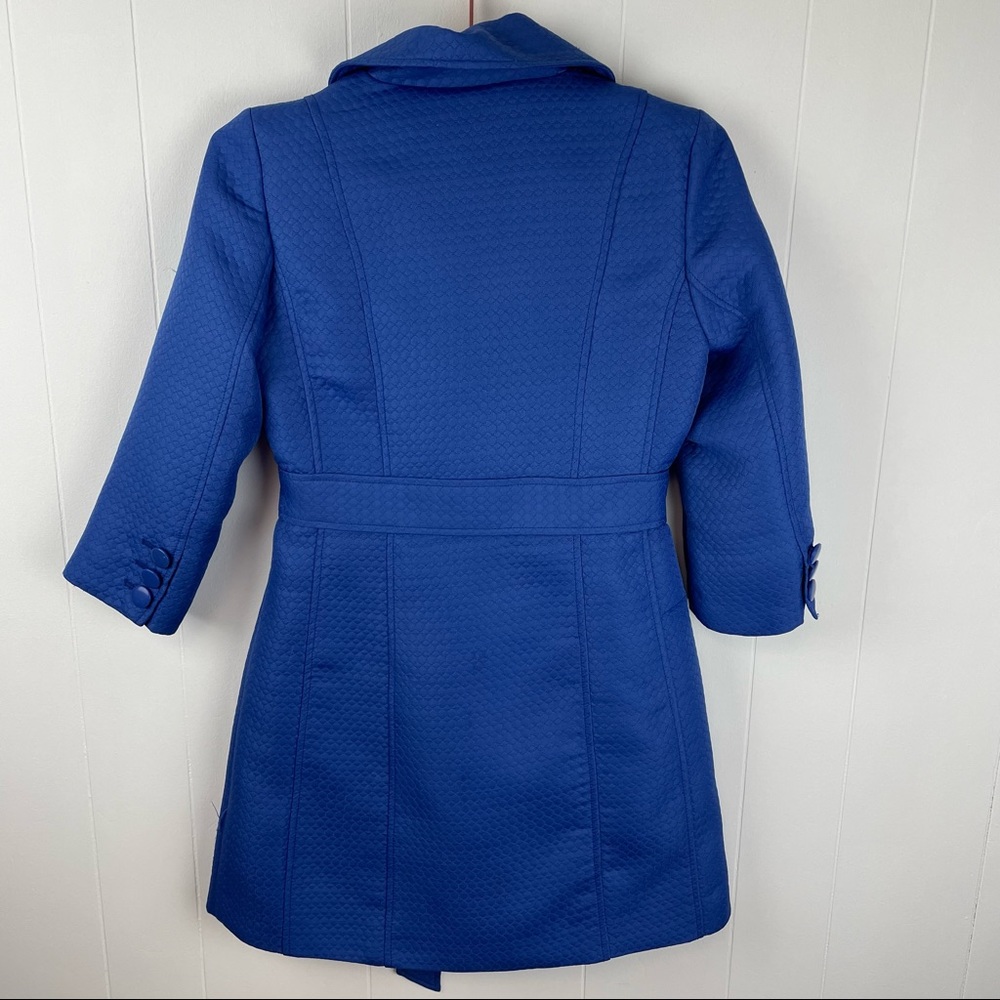 Nine West 3/4 Sleeve Periwinkle Blue Dress Jacket Coat - Picture 8 of 12